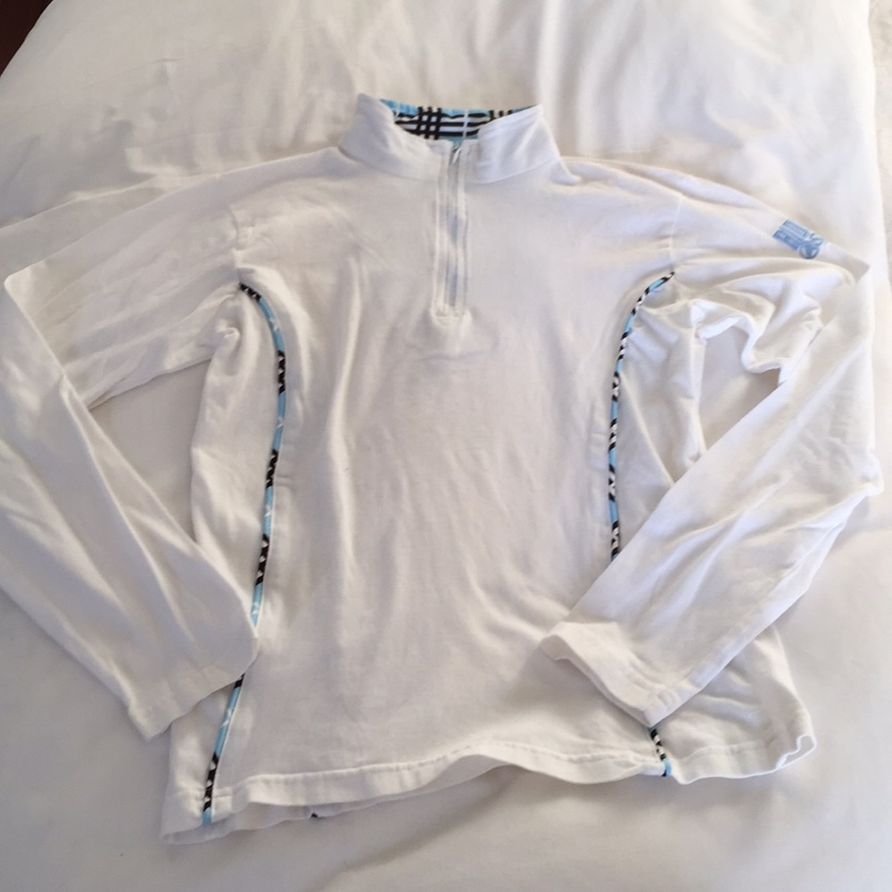 Riding Sport 1/4 zip  white top
